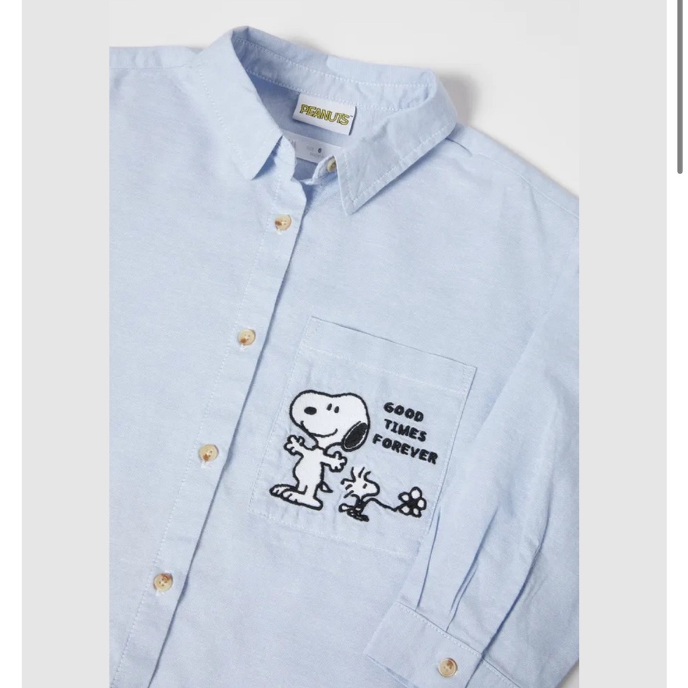 Zara Woodstock peanuts shirt. Size 10.